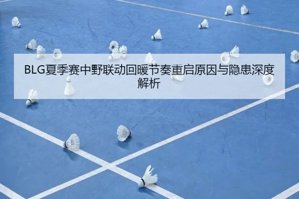 BLG夏季赛中野联动回暖节奏重启原因与隐患深度解析